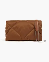 Brunello Cucinelli Quilted shell cross-body bag - Brown Brown