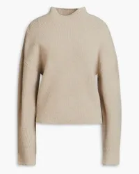 3.1 phillip lim Brushed ribbed-knit turtleneck sweater - Neutral Neutral