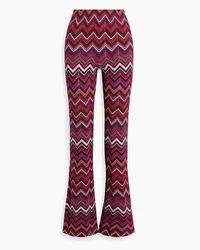 Missoni Crochet-knit flared pants - Red Red