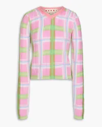 Marni Checked knitted sweater - Pink Pink