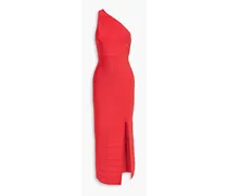 One-shoulder bandage maxi dress - Red