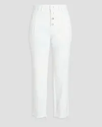 Maje Cropped boyfriend jeans - White White