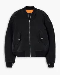 Dion Lee Oversized twill bomber jacket - Black Black