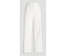 Corie high-rise straight-leg jeans - White