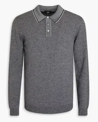 Dunhill Wool and cashmere-blend polo sweater - Gray Gray