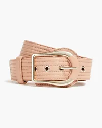 Zimmermann Quilted leather belt - Pink Pink