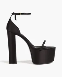 Sergio Rossi Satin platform sandals - Black Black