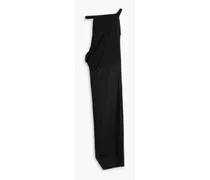 Layered cotton-blend maxi dress - Black