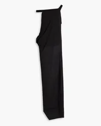 J.W.Anderson One-shoulder draped cotton-blend maxi dress - Black Black