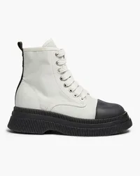 Ganni Canvas ankle boots - Gray Gray