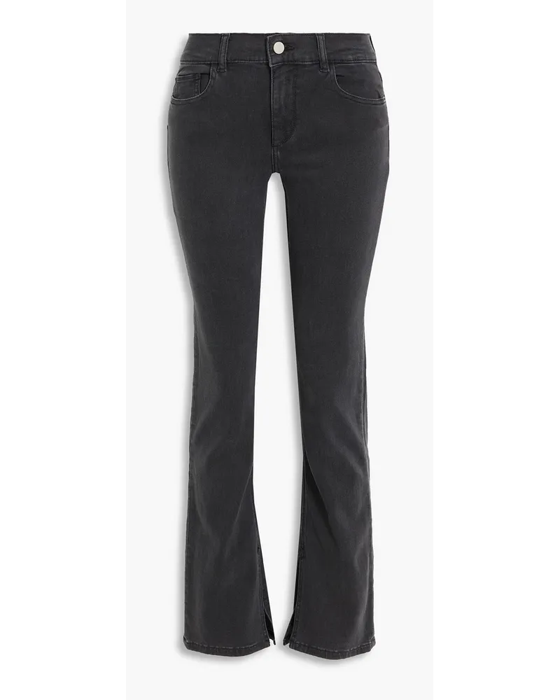 Mara mid-rise bootcut jeans - Black