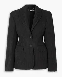 Stella McCartney Textured cotton-blend blazer - Black Black