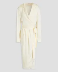 Philosophy Di Lorenzo Serafini Pleated satin wrap dress - White White