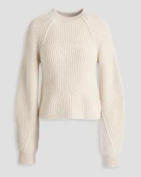 NAADAM Ribbed wool and cashmere-blend sweater - White White