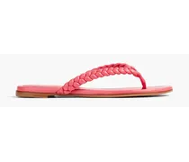 Tropea braided leather sandals - Pink