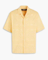 Jacquemus Jean printed cotton-poplin shirt - Yellow Yellow