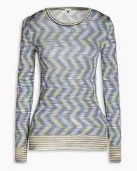 Missoni Crochet-knit sweater - Blue Blue