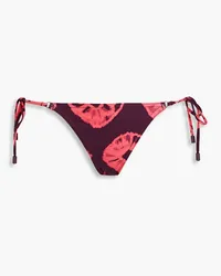 Zimmermann Separates Sculpt tie-dyed low-rise bikini briefs - Purple Purple