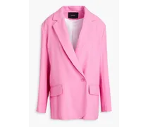 Double-breasted crepe blazer - Pink
