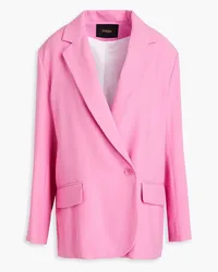 Maje Double-breasted crepe blazer - Pink Pink