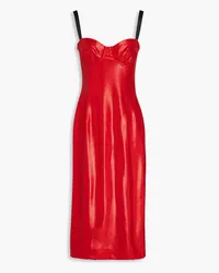 Dolce & Gabbana Lamé midi dress - Red Red