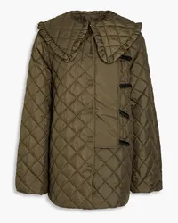 Ganni Quilted shell jacket - Green Green