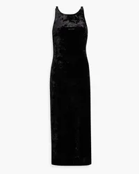 Anna Sui Crushed-velvet maxi dress - Black Black