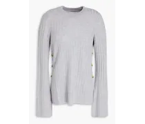 Adon ribbed wool-blend sweater - Gray