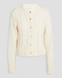 Vince Cable-knit cotton-blend cardigan - White White