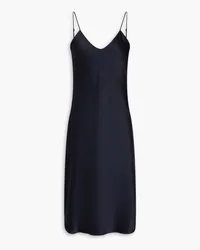 Nili Lotan Silk-satin midi slip dress - Blue Blue