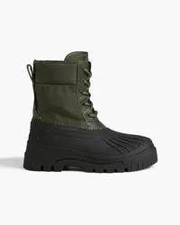 Axel Arigato Cryo lace-up canvas and rubber boots - Green Green