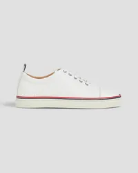 Thom Browne Pebbled-leather sneakers - White White