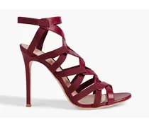 Gianvito Rossi Rachel leather sandals - Burgundy Burgundy