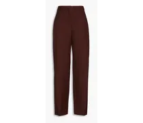 Nicholas wool-twill wide-leg pants - Brown