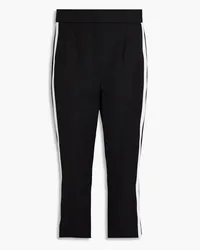 Dolce & Gabbana Cropped wool-blend twill tapered pants - Black Black