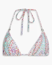 Melissa Odabash Malta Artemis paisley-print triangle bikini top - Blue Blue