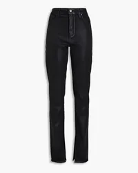 Paige Constance coated high-rise skinny jeans - Black Black