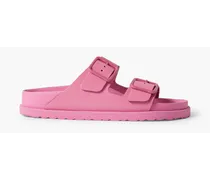 Arizona glossed-leather sandals - Pink