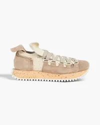 Acne Studios Perforated suede sneakers - Neutral Neutral