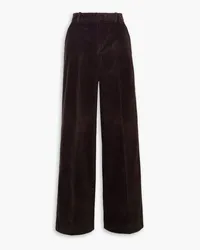 Frame Denim Cotton-blend corduroy wide-leg pants - Brown Brown