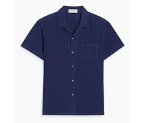 Cotton-seersucker shirt - Blue