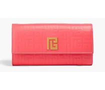 Embossed leather wallet - Pink