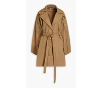 Dissect Poet cotton-canvas trench coat - Brown