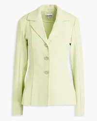 Ganni Twill blazer - Green Green