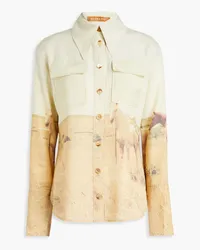 REJINA PYO Camille printed Tencel™-twill shirt - Green Green