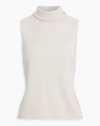 The Range Wool-blend turtleneck top - White White