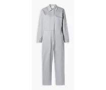 Bigwig cotton-blend twill jumpsuit - Gray