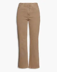 Brunello Cucinelli High-rise straight-leg jeans - Brown Brown