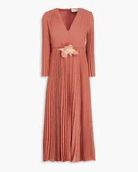 Zimmermann Pleated chiffon midi dress - Pink Pink