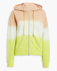 ATM Dégradé French cotton-terry zip-up hoodie - Pink Pink